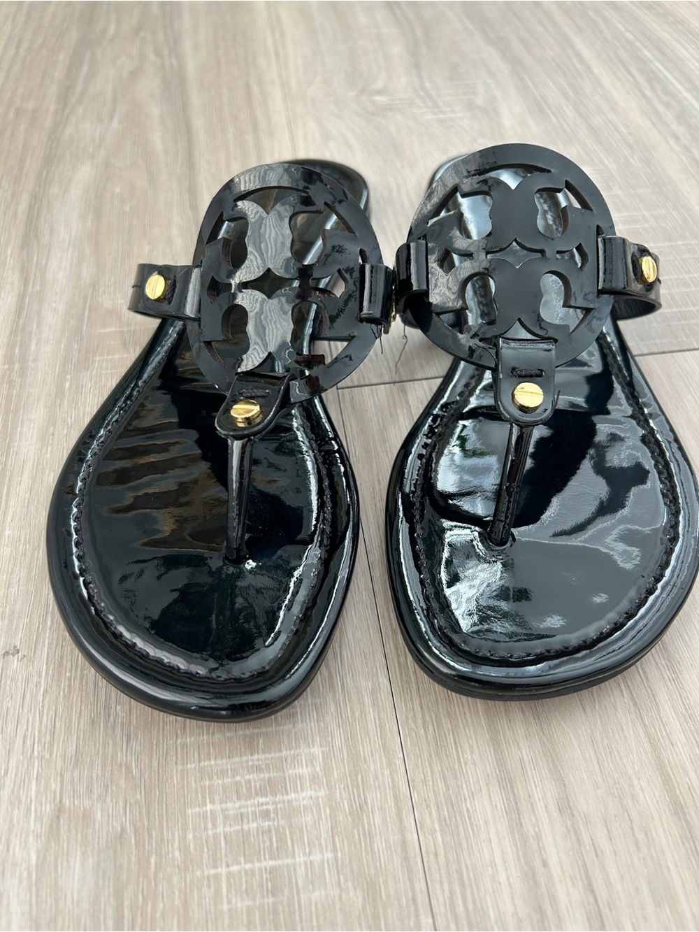 Tory Burch Miller Sandal Black Patent